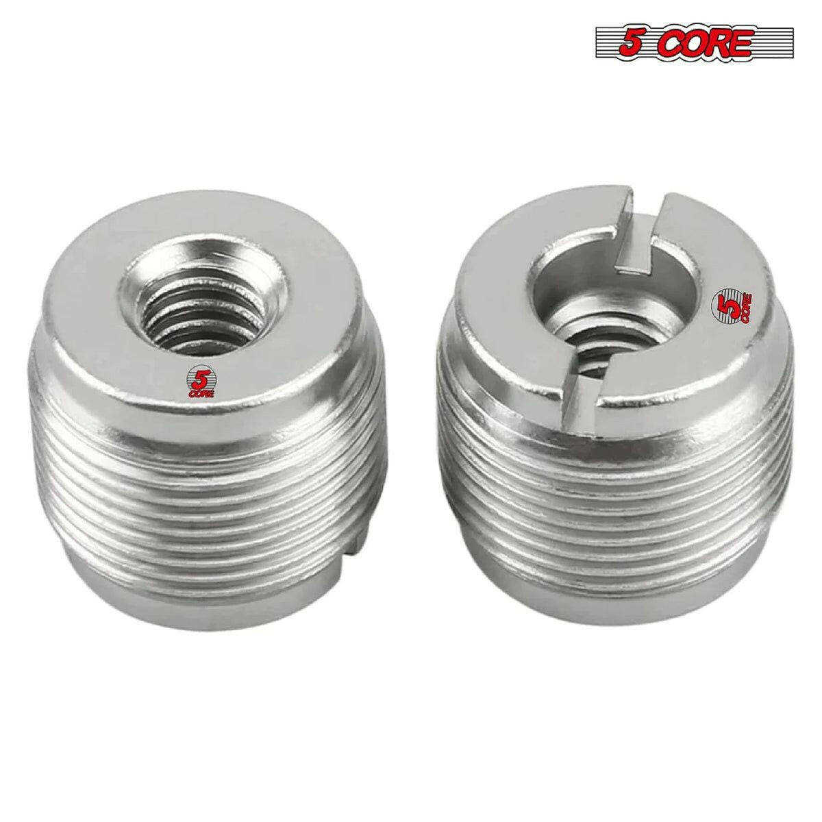 5 Core Aluminum Mic Stand Adapter 3/8 Female to 5/8 Male – Silver, 12 Pack - GoTypical