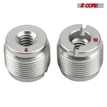 5 Core Aluminum Mic Stand Adapter 3/8 Female to 5/8 Male – Silver, 12 Pack - GoTypical