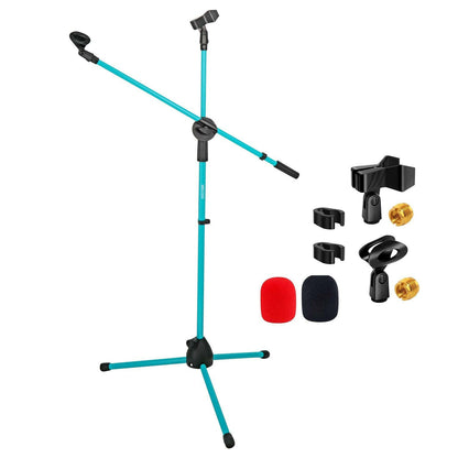 5 Core Adjustable Mic Stand – Dual Mic Holder with Telescoping Boom Arm - GoTypical