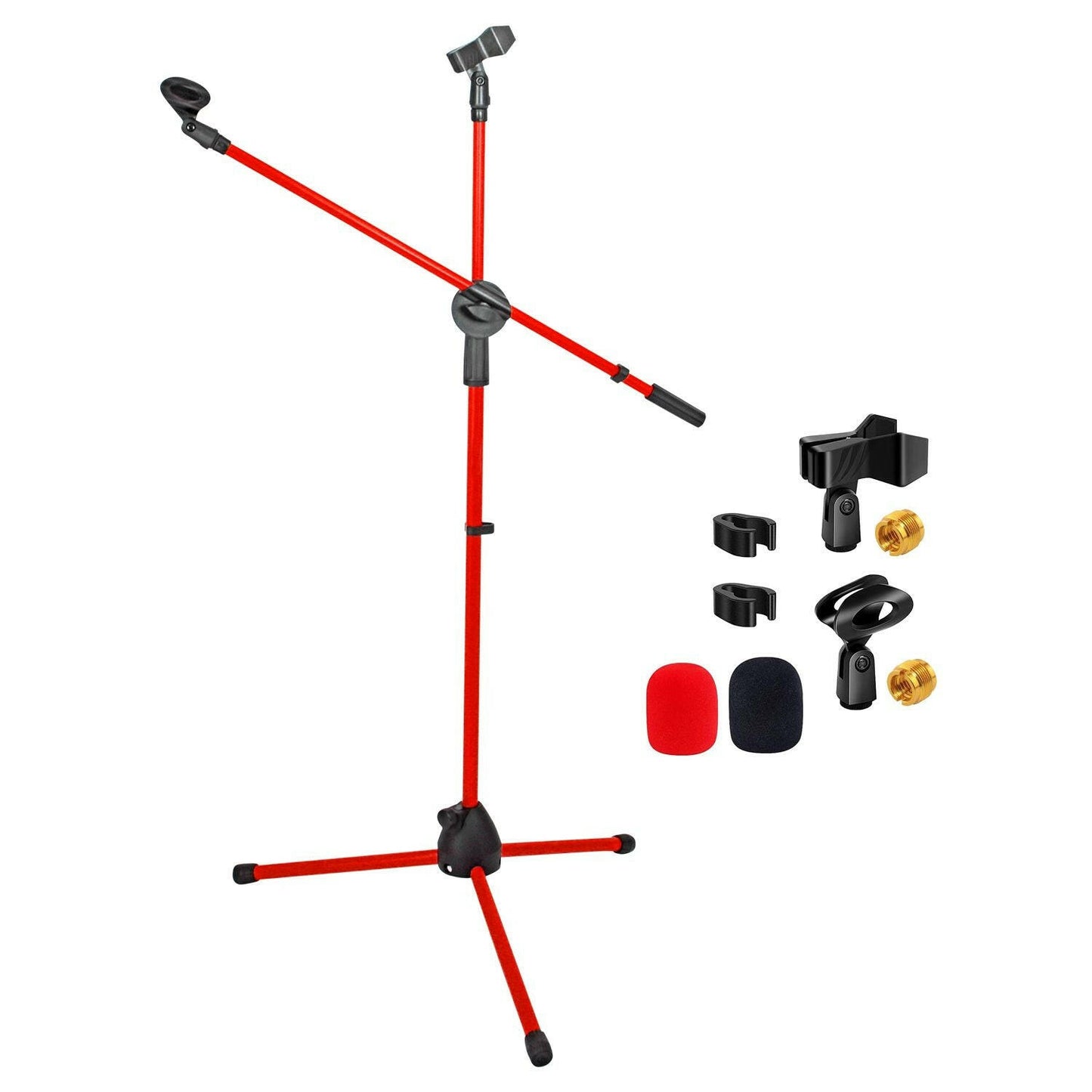 5 Core Adjustable Mic Stand – Dual Mic Holder with Telescoping Boom Arm - GoTypical