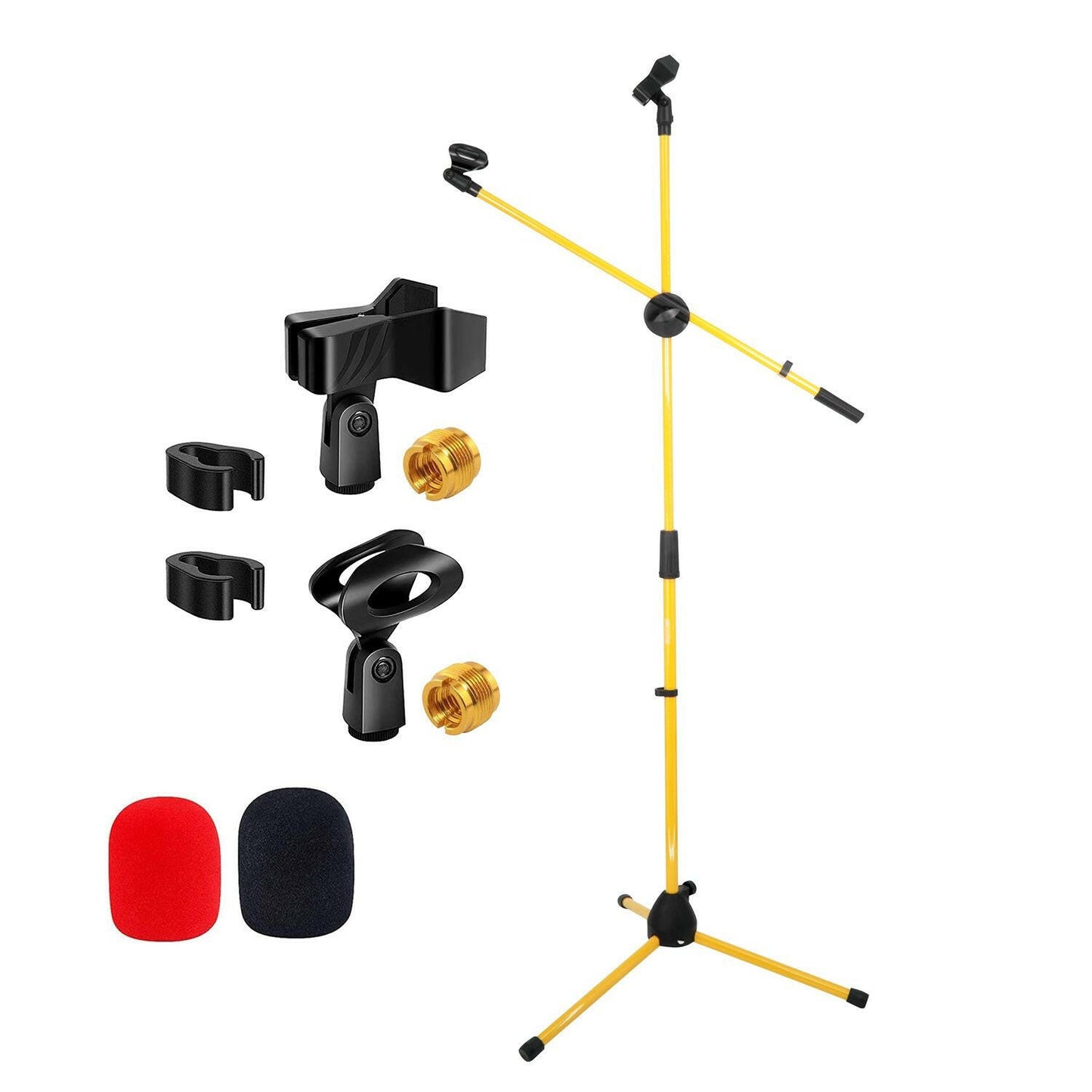 5 Core Adjustable Mic Stand – Dual Mic Holder with Telescoping Boom Arm - GoTypical