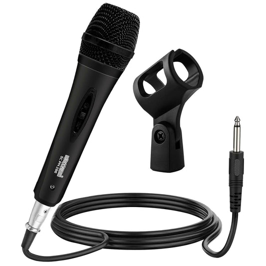 5 Core Dynamic Vocal Microphone – Cardioid, Wired XLR with On/Off Switch - GoTypical