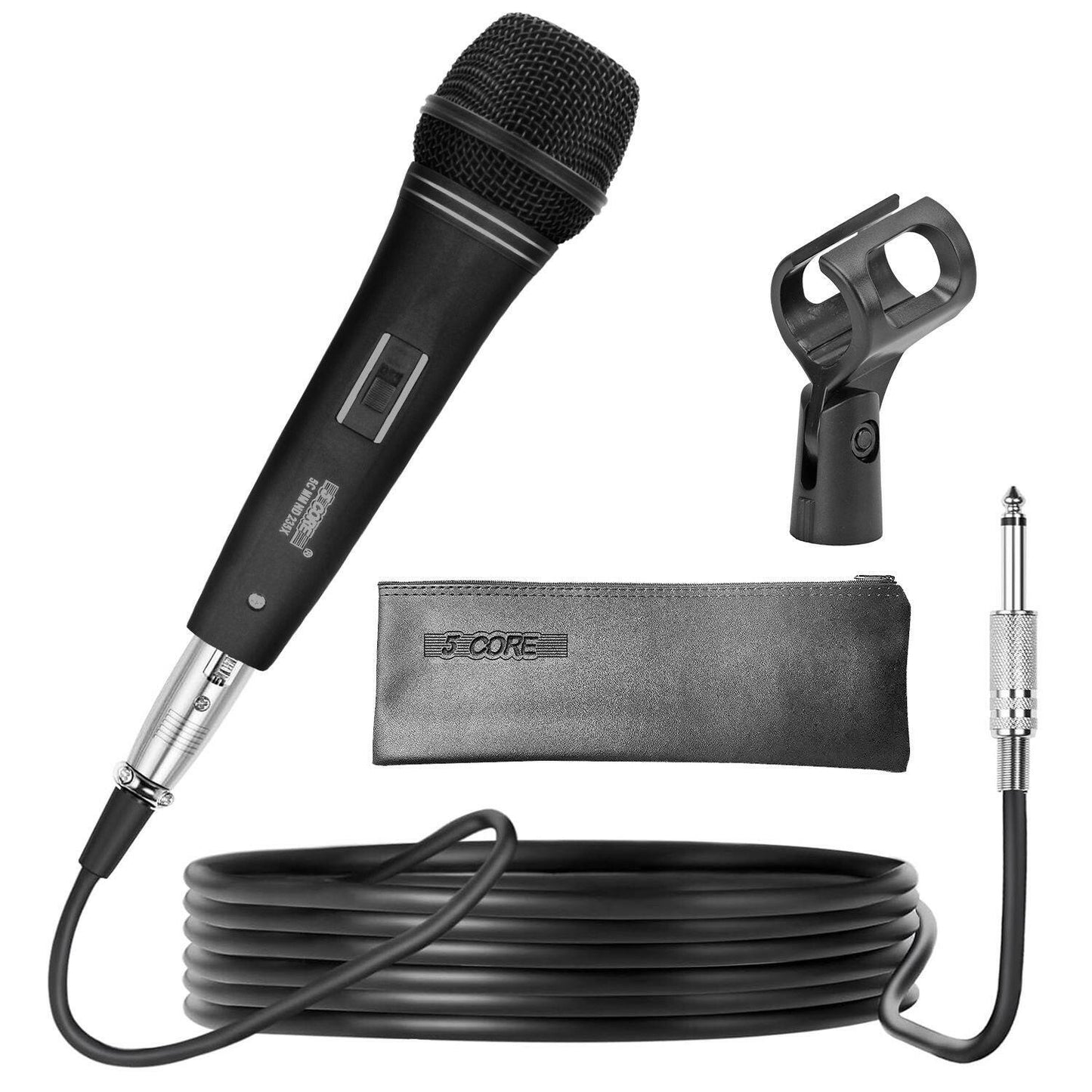 5 Core Dynamic Vocal Microphone – Cardioid, Neodymium, Metal Body - GoTypical
