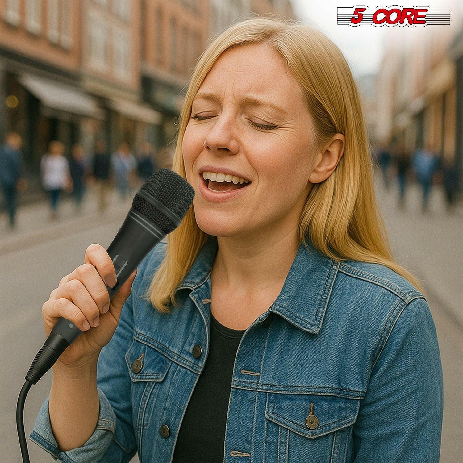 5 Core Dynamic Vocal Microphone – Cardioid, Neodymium, Metal Body - GoTypical