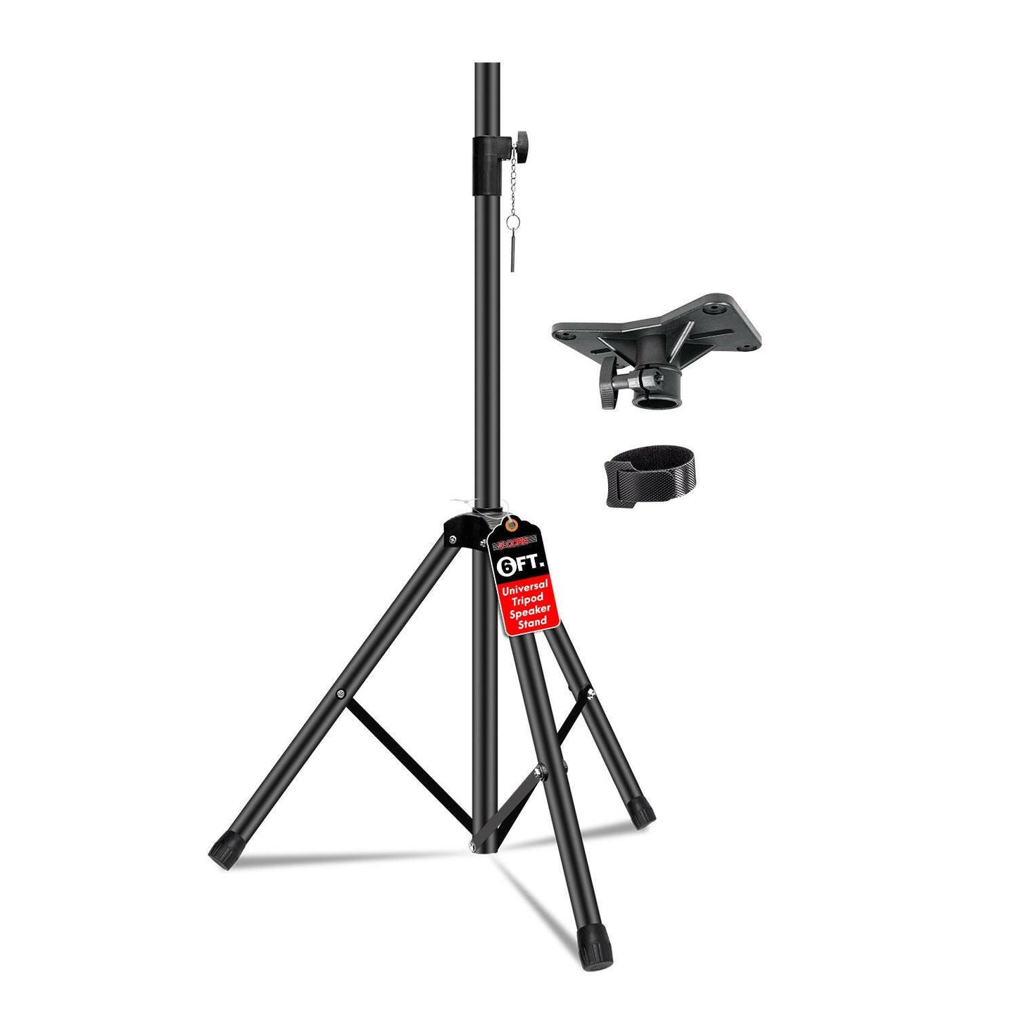 Speaker Stand – Height Adjustable 40-72" PA Tripod with 35mm Insert - GoTypical