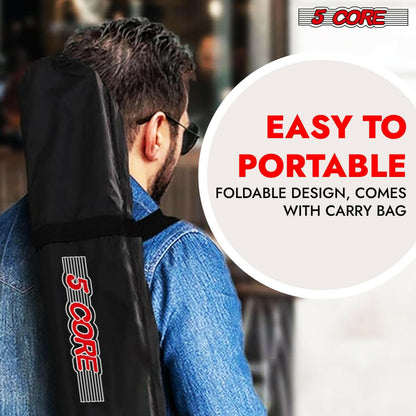 5 Core Adjustable Heavy Duty Tripod Speaker Stand – Up to 72" with Sky Blue Bag - GoTypical