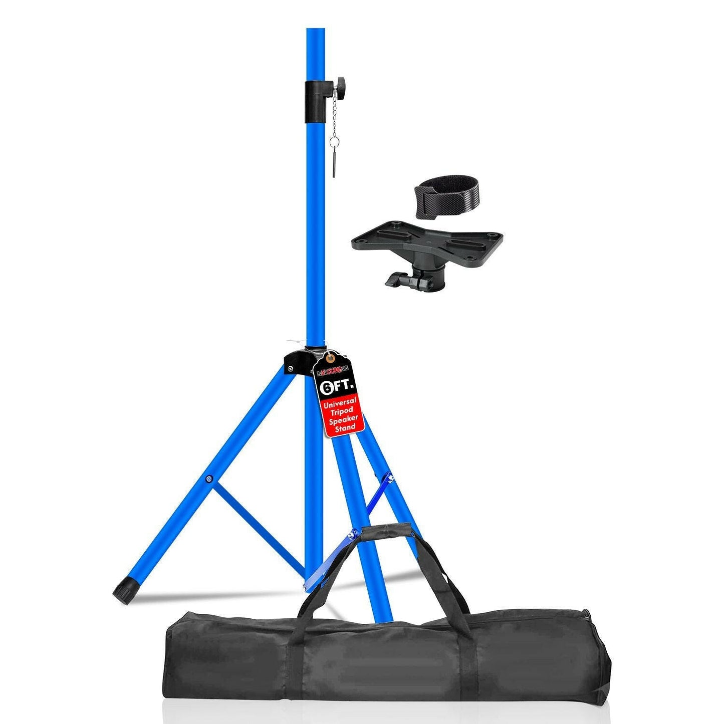 5 Core Adjustable Heavy Duty Tripod Speaker Stand – Up to 72" with Sky Blue Bag - GoTypical