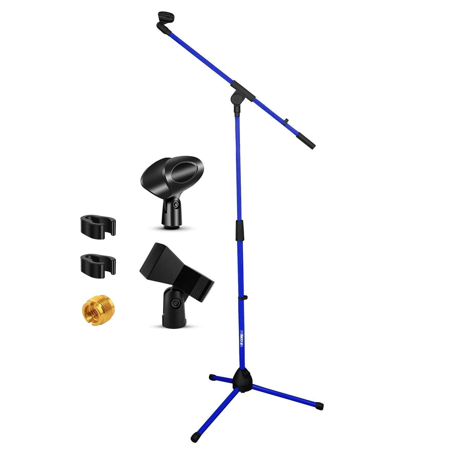 5 Core Adjustable Tripod Mic Stand – Metal Boom Arm, Dark Blue - GoTypical