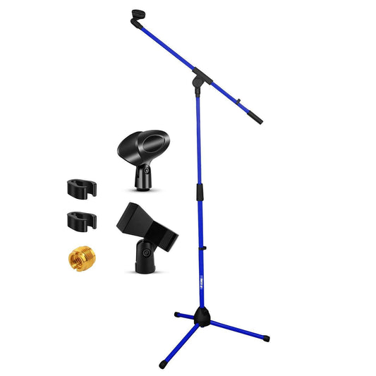 5 Core Adjustable Tripod Mic Stand – Metal Boom Arm, Dark Blue - GoTypical