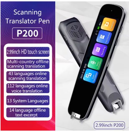 Smart AI Scan Reader Portable Voice Translator Scanner Pen WIFI AI Voice  Languages Translator For Dyslexia Autism.