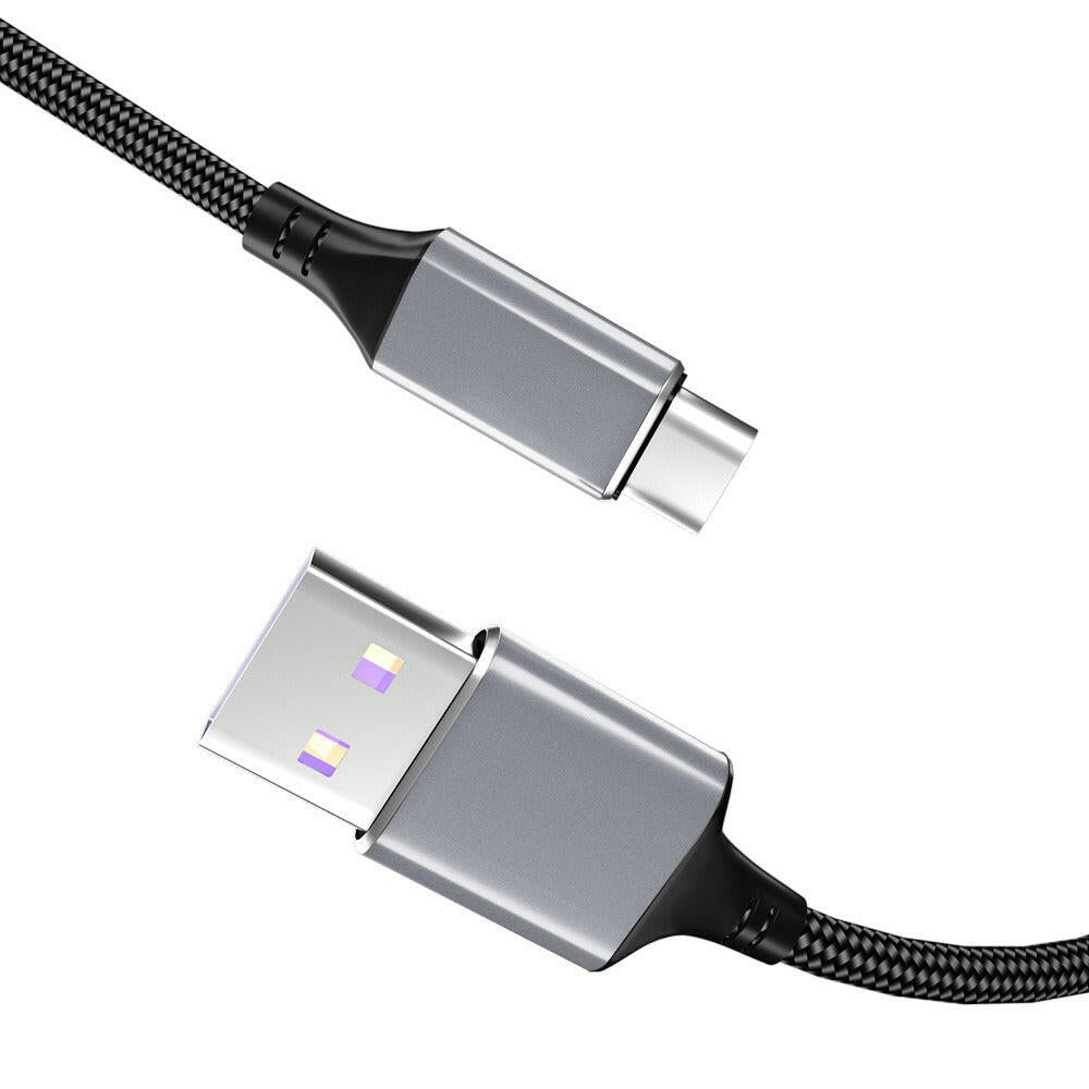 . 5A USB Type-C Braided Fast Charging Data Cable for Xiaomi Apple - GoTypical