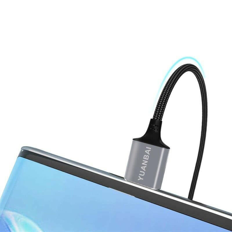 . 5A USB Type-C Braided Fast Charging Data Cable for Xiaomi Apple - GoTypical