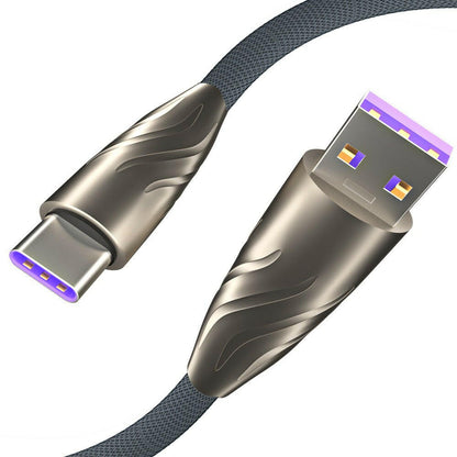 . 5A USB-C Fast Charging Cable – Zinc Alloy Durable Data Cable - GoTypical