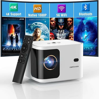 5G WiFi Mini Projector – 4K Support Portable 1080P HD with Bluetooth - GoTypical