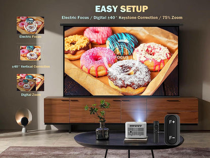 5G WiFi Mini Projector – 4K Support Portable 1080P HD with Bluetooth - GoTypical