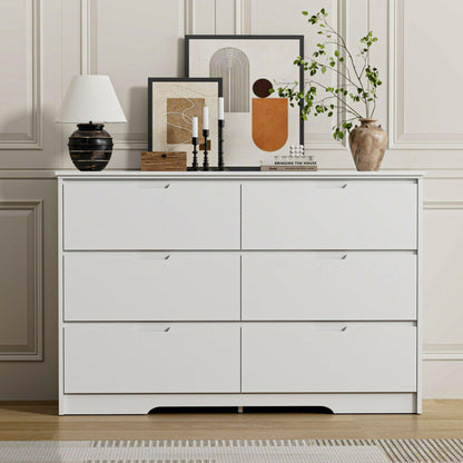 6-Drawer Dresser – Modern Storage Cabinet with Hidden Handles - GoTypical