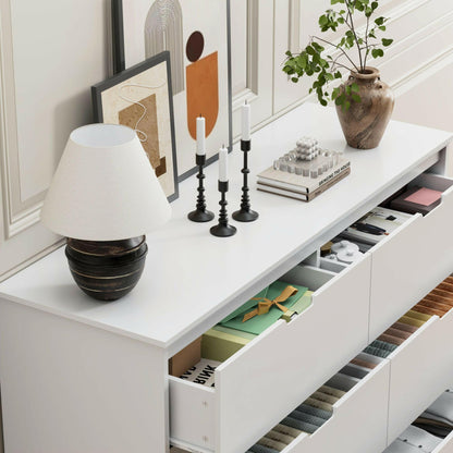 6-Drawer Dresser – Modern Storage Cabinet with Hidden Handles - GoTypical