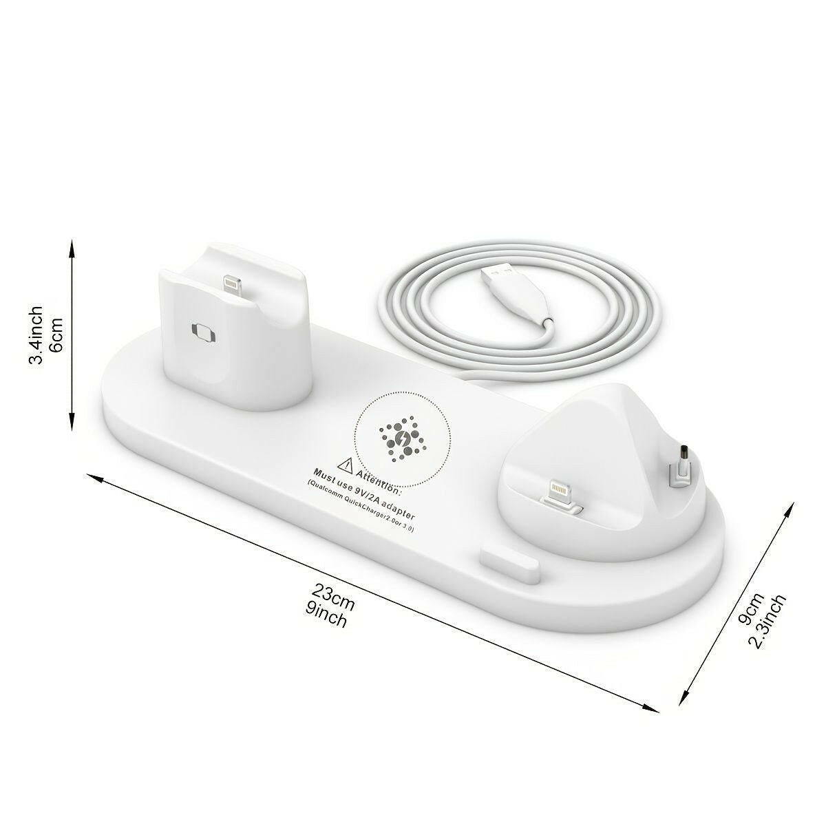 . 6-in-1 Universal Wireless Charger – Rotating Holder, Multi-Device Station - GoTypical