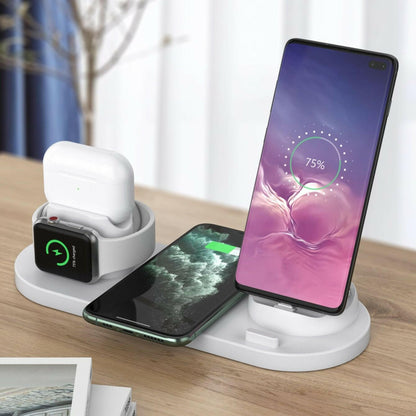. 6-in-1 Universal Wireless Charger – Rotating Holder, Multi-Device Station - GoTypical
