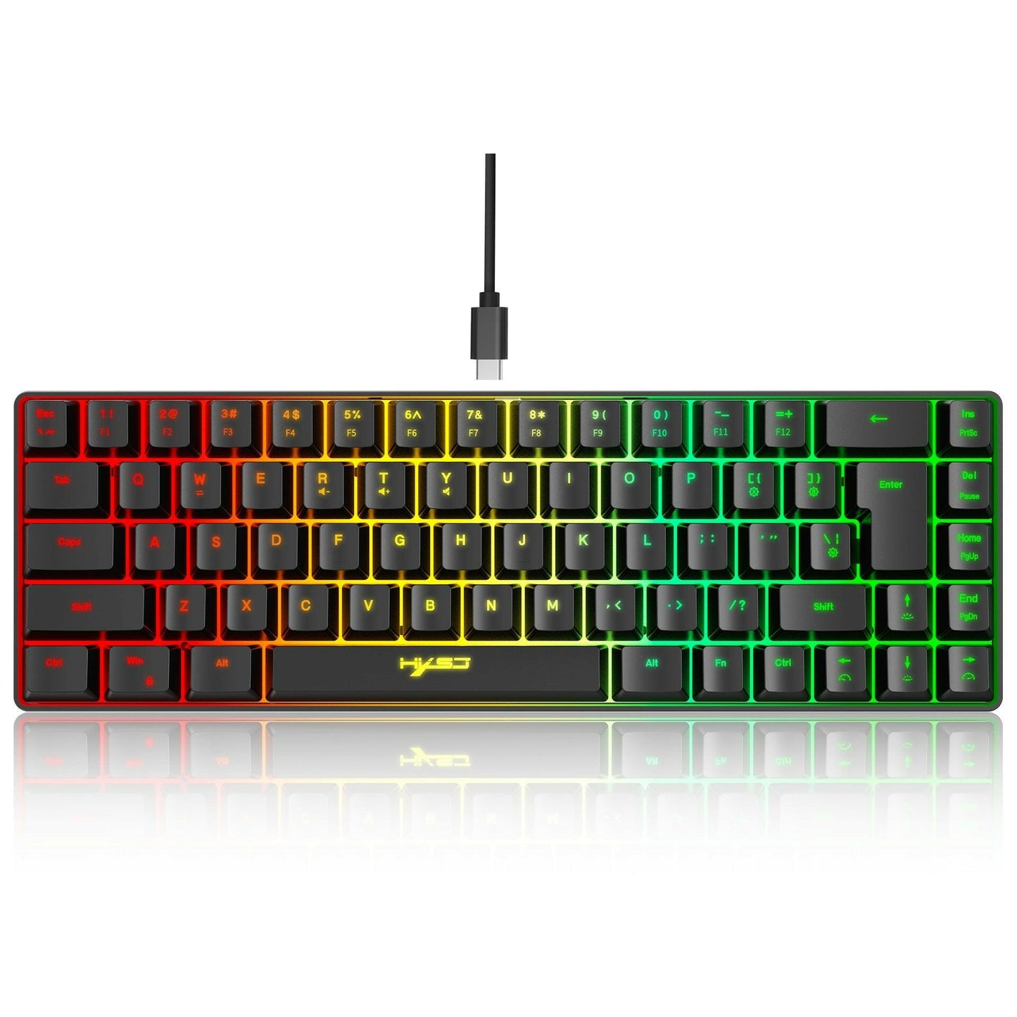 . Mechanical Gaming Keyboard – 68-Key RGB Backlit Portable ABS - GoTypical