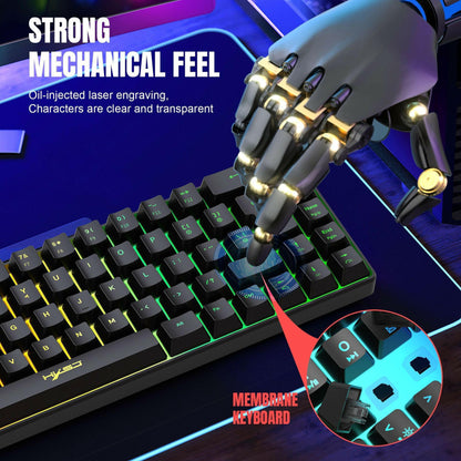 . Mechanical Gaming Keyboard – 68-Key RGB Backlit Portable ABS - GoTypical