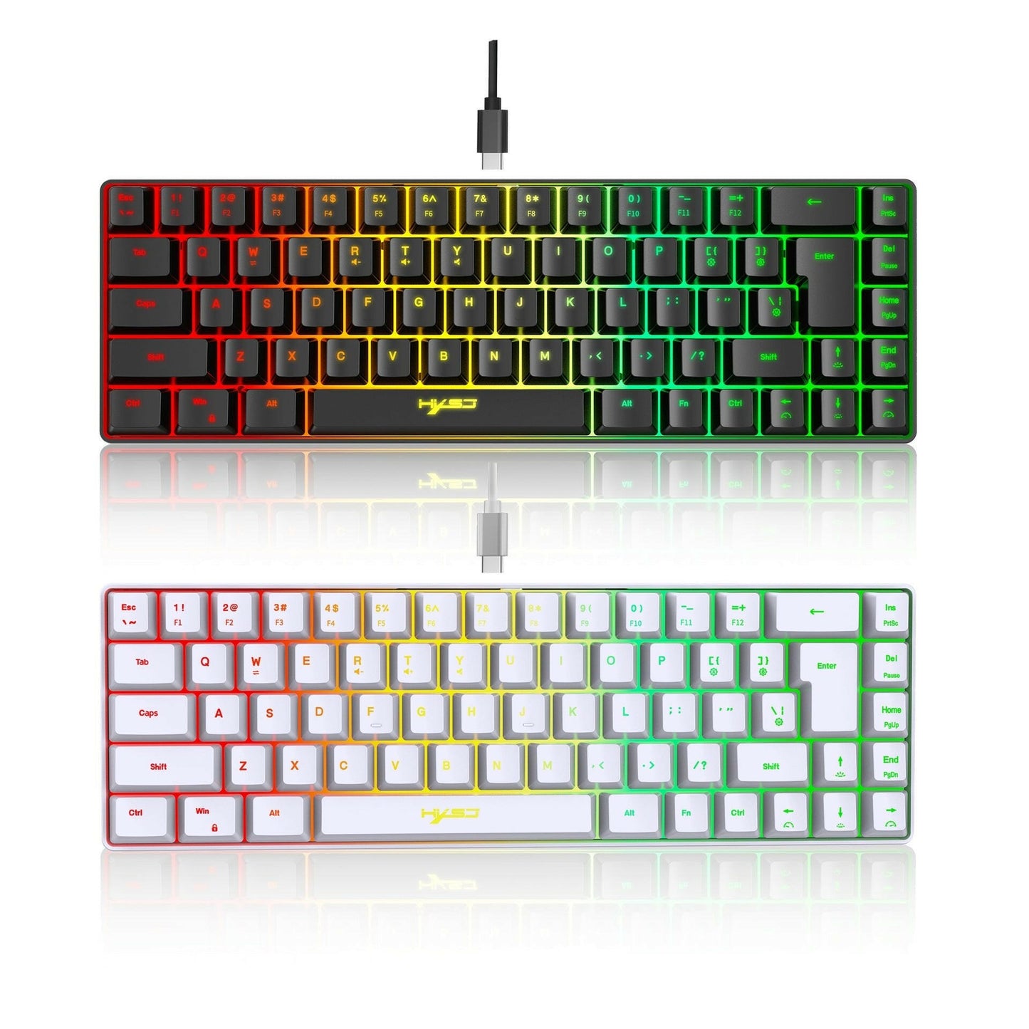 . Mechanical Gaming Keyboard – 68-Key RGB Backlit Portable ABS - GoTypical