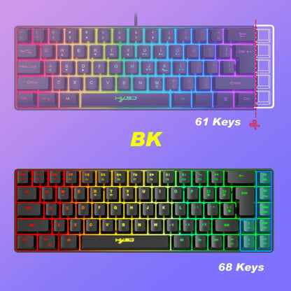 . Mechanical Gaming Keyboard – 68-Key RGB Backlit Portable ABS - GoTypical