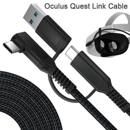 Oculus Quest2 Link Cable Computer VR Game Console VR Glasses Bend Data Cable
