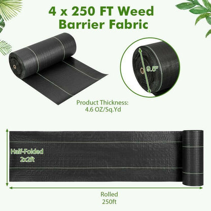 Weed Barrier Landscape Fabric – . Durable Black Polypropylene - GoTypical