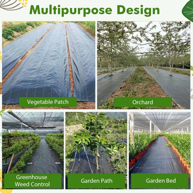 Weed Barrier Landscape Fabric – . Durable Black Polypropylene - GoTypical