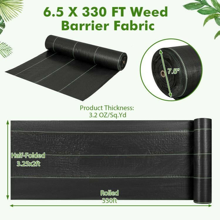 Weed Barrier Landscape Fabric – . Durable Black Polypropylene - GoTypical