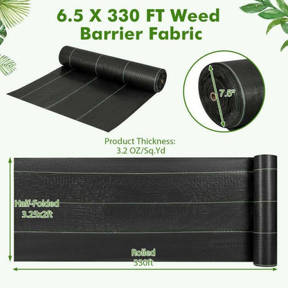 Weed Barrier Landscape Fabric – . Durable Black Polypropylene - GoTypical