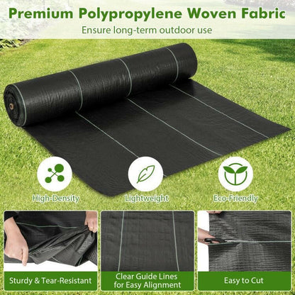 Weed Barrier Landscape Fabric – . Durable Black Polypropylene - GoTypical