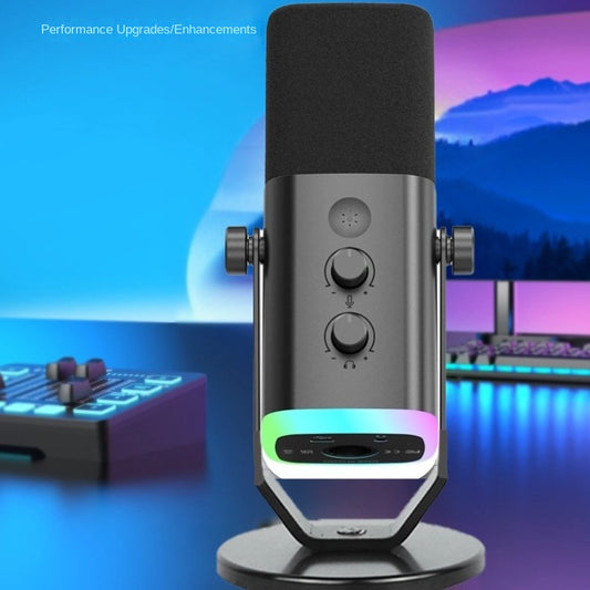 Condenser Microphone for Computer Live Streaming Karaoke Recording Audio Pickup Capacitor Mic for Mobile Phone Universal Karaoke Singing Gaming.