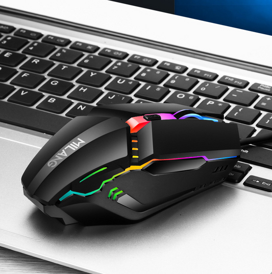 Wired mouse USB illuminated desktop computer laptop computer gaming and competitive mouse