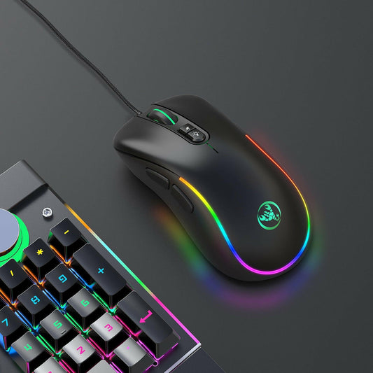 . J300 RGB Programmable Gaming Mouse – 7 Buttons, Wired - GoTypical