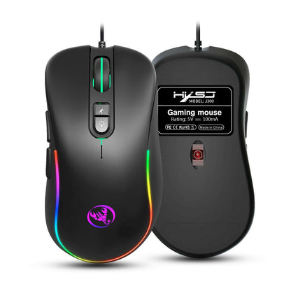 . J300 RGB Programmable Gaming Mouse – 7 Buttons, Wired - GoTypical