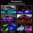 . RGB LED Rock Lights Kit – 8 Pods, IP68 Waterproof, App Controlled - GoTypical