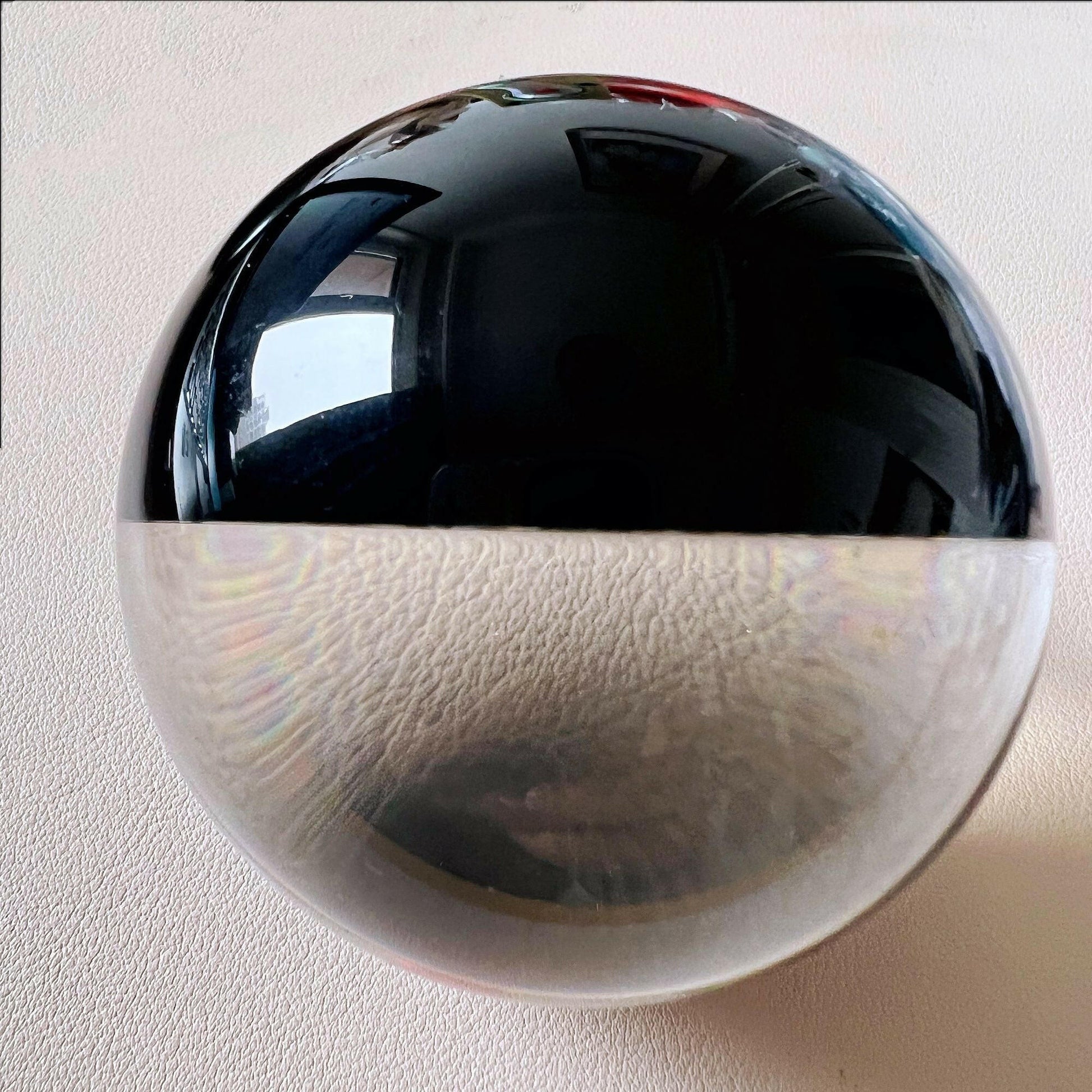 Clear Acrylic Contact Juggling Ball – 80mm Beginner Size for Tricks - GoTypical