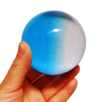 Clear Acrylic Contact Juggling Ball – 80mm Beginner Size for Tricks - GoTypical