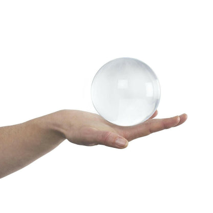 Clear Acrylic Contact Juggling Ball – 80mm Beginner Size for Tricks - GoTypical