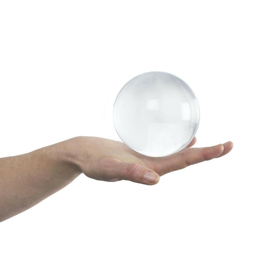 Clear Acrylic Contact Juggling Ball – 80mm Beginner Size for Tricks - GoTypical