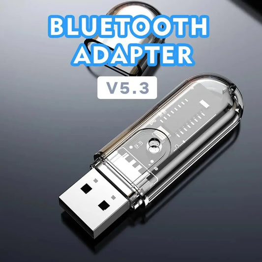 USB interface Bluetooth receiver 5.3 mobile phone Bluetooth connection car computer speaker audio adapter to play music.