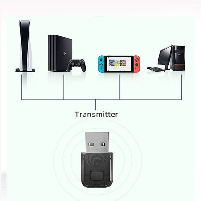 Suitable for PS5 Bluetooth wireless headphone adapter PC computer/PS5/PS4/Switch Bluetooth transmitter.