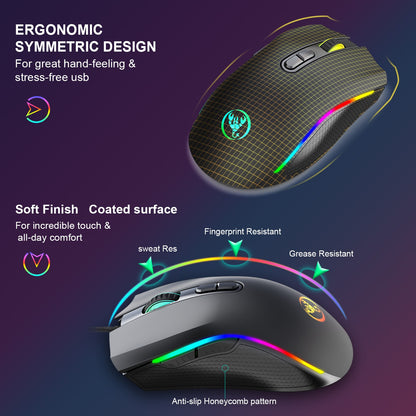 Computer gaming mouse e-sports internet cafe RGB luminous mouse MOUSE e-sports chicken eating wired mouse
