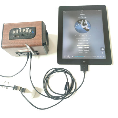 Suitable for iPhone 4S, iPod, AUX car audio cable, phone USB charging data cable, 1.5 meters