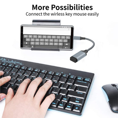 New OTG Data Cable Type-C to USB3.0 Adapter for Mobile, Tablet, Car Expansion, and Conversion Head