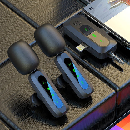 Wireless lavalier microphone J3 three in one interface intelligent sound collection and noise reduction lavalier microphone.