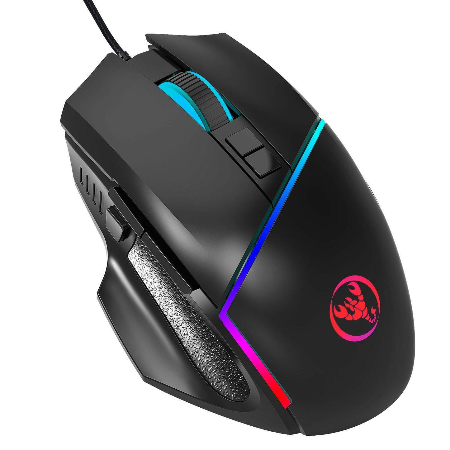 . A876 Gaming Mouse – 6400 DPI, 7-Color Synchronized Lighting - GoTypical