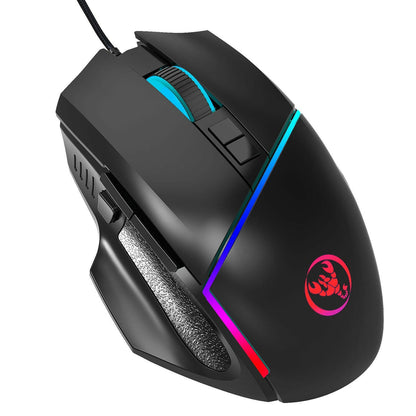 . A876 Gaming Mouse – 6400 DPI, 7-Color Synchronized Lighting - GoTypical